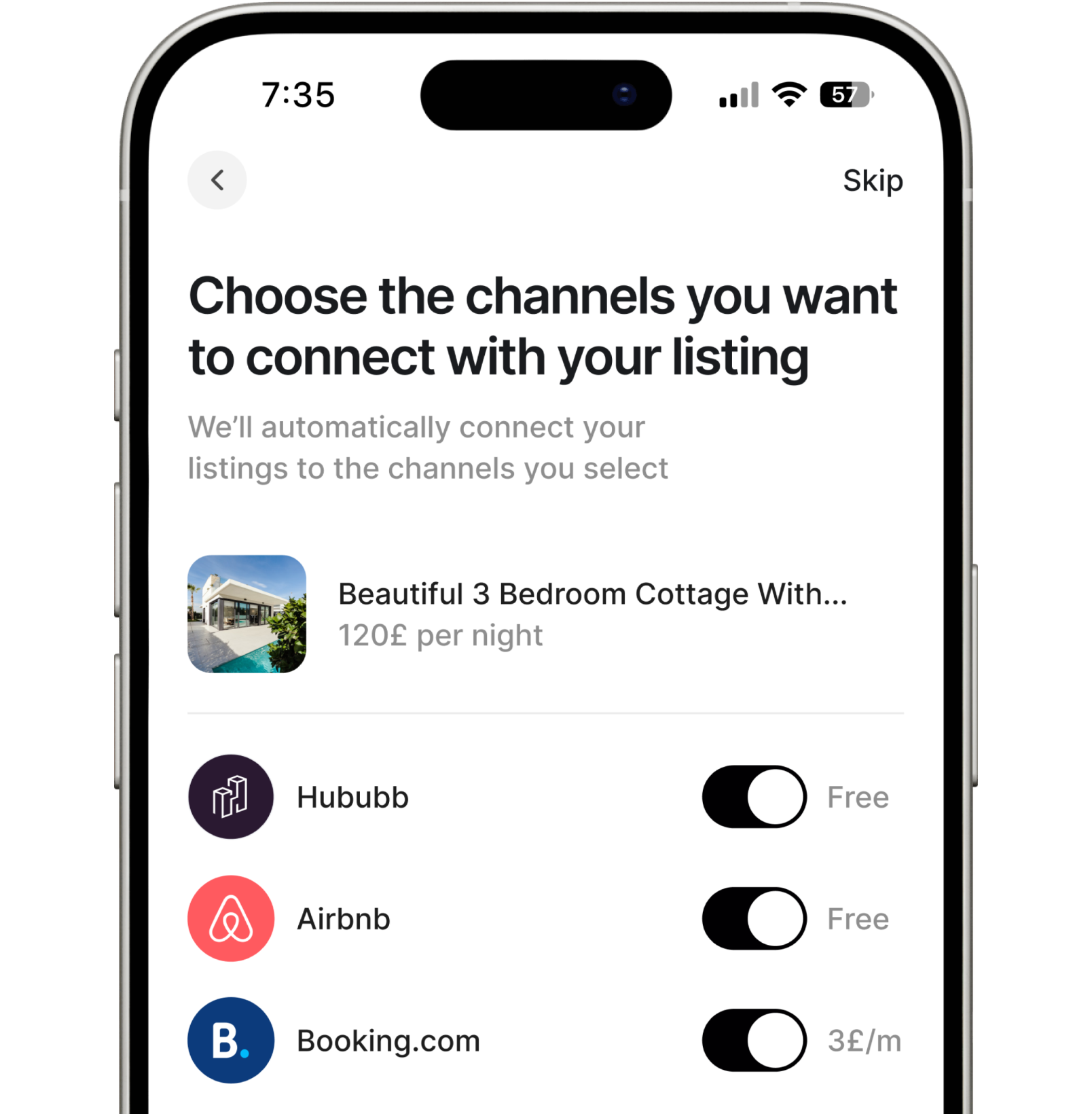 App screen
