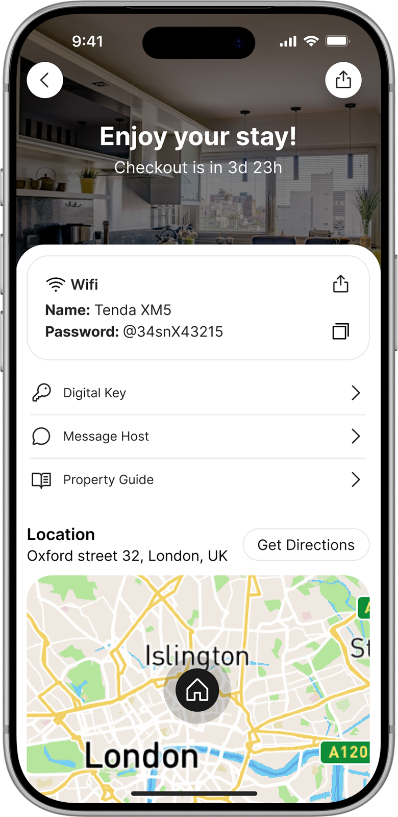 Hububb guest portal on mobile