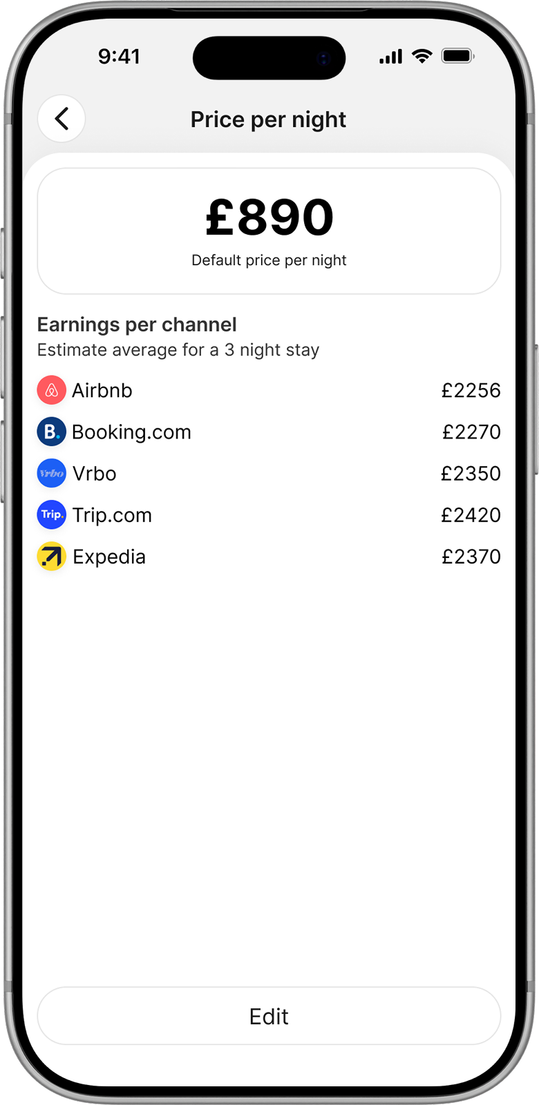 Hububb mobile pricing view