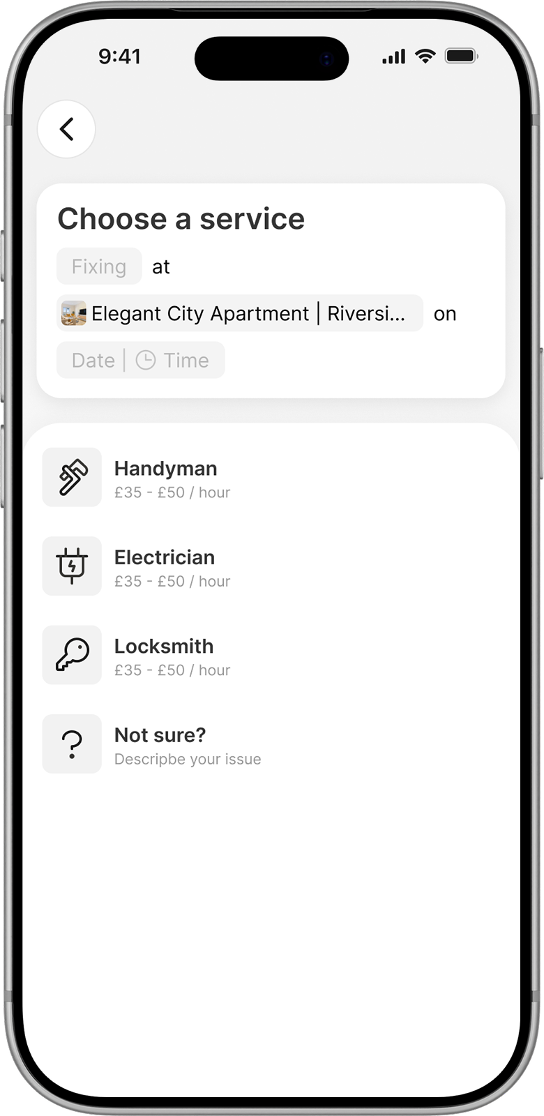 Hububb mobile repair dispatch view